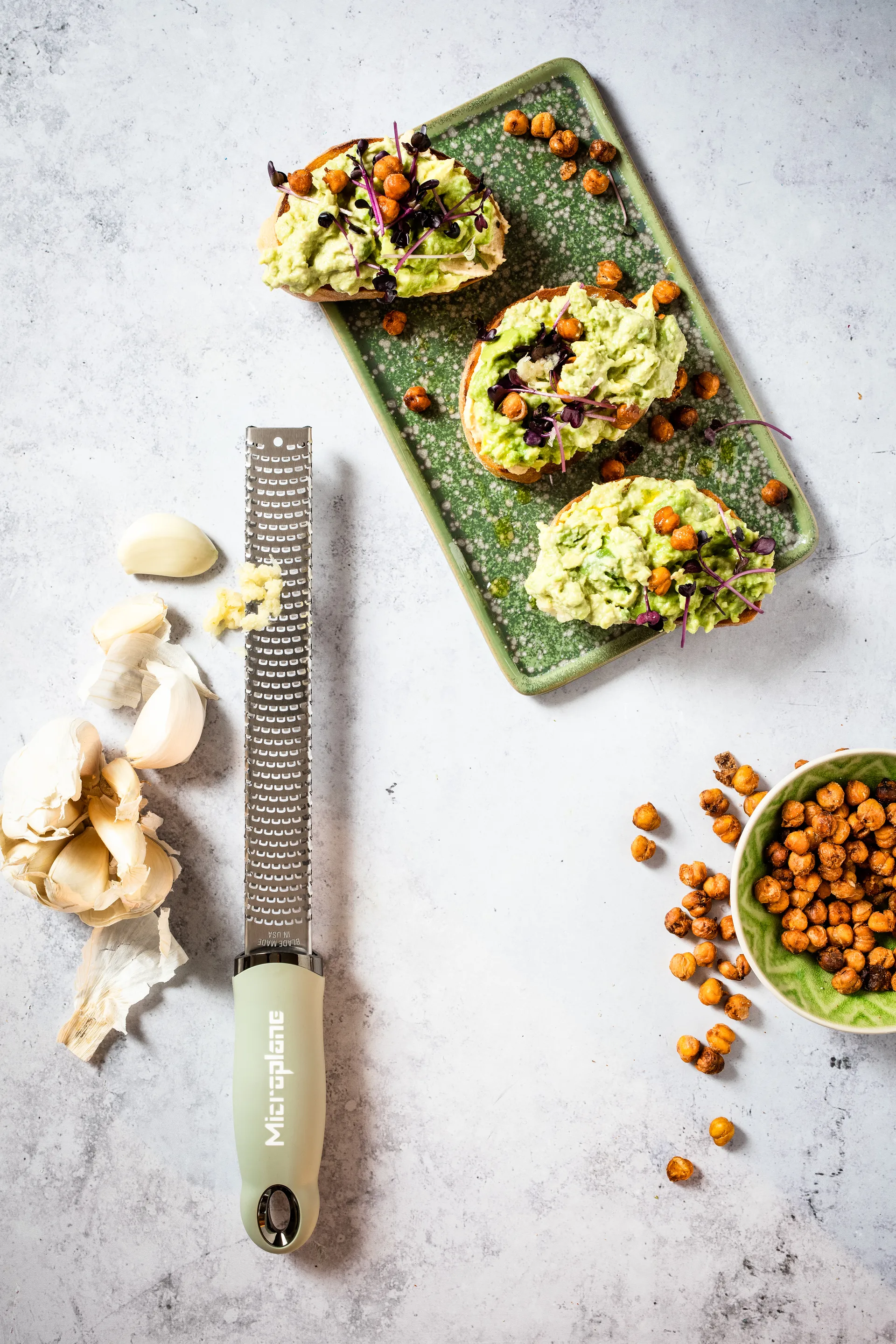 Premium classic zestjern 32 cm, Sage green Microplane