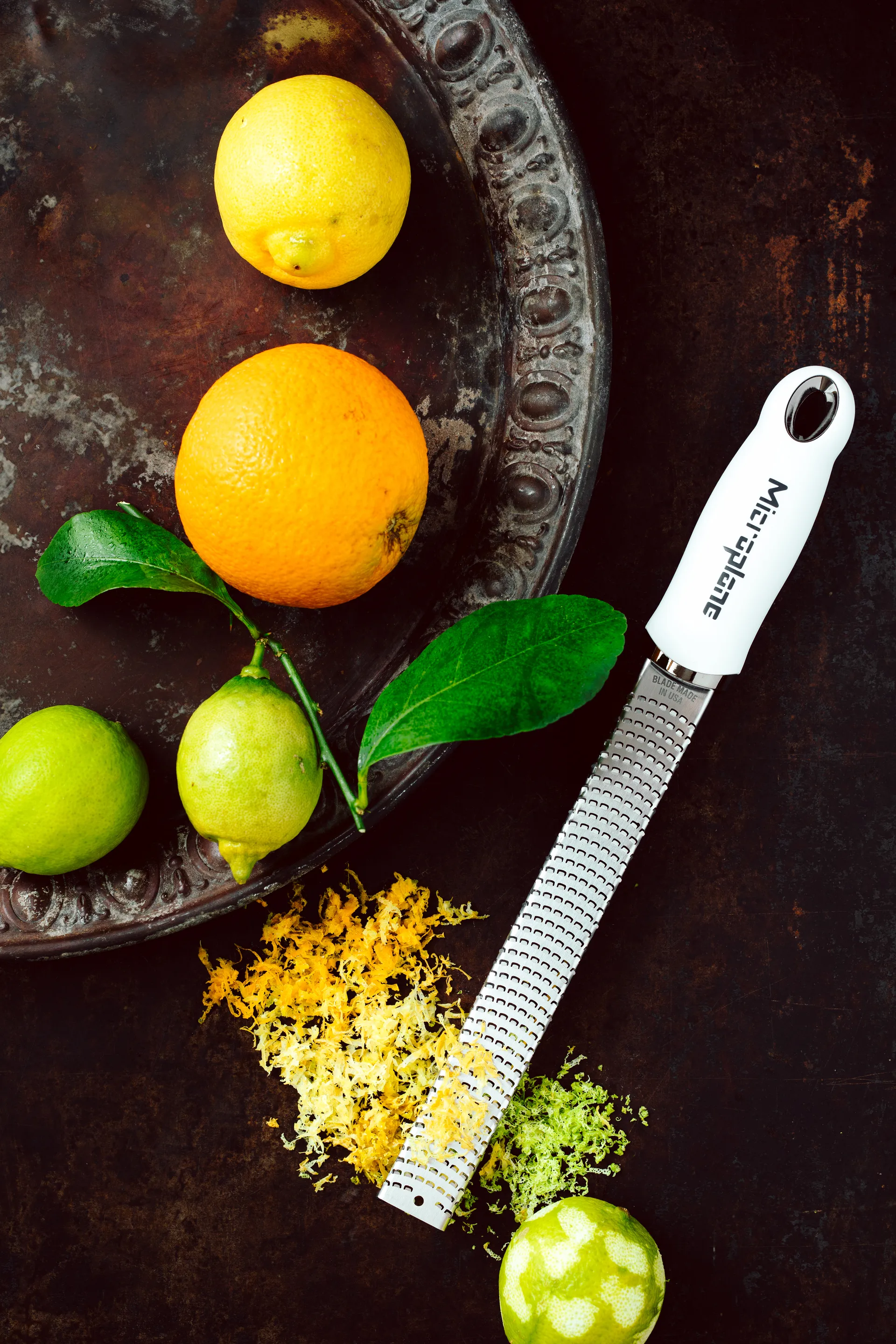 Premium classic zestjern 32 cm, White Microplane