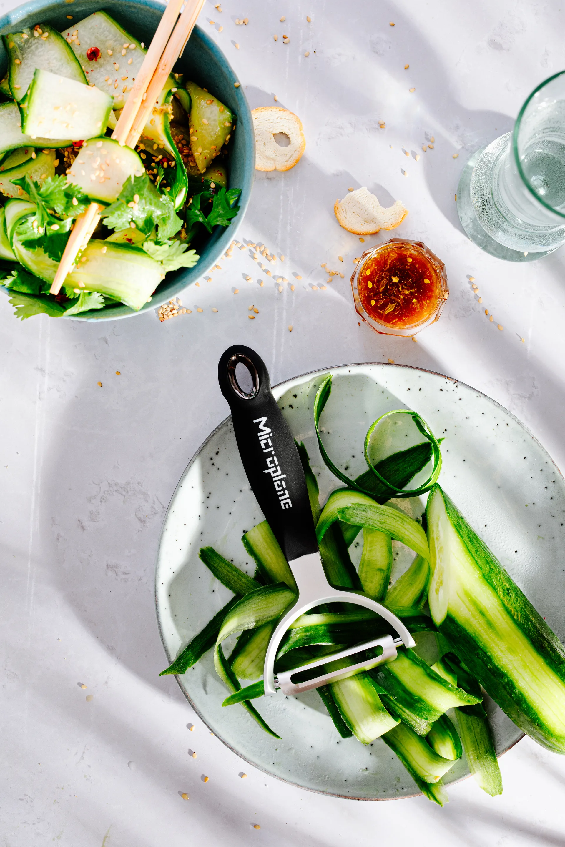 Professionel Y-skræller lige 16,4 cm, Black Microplane