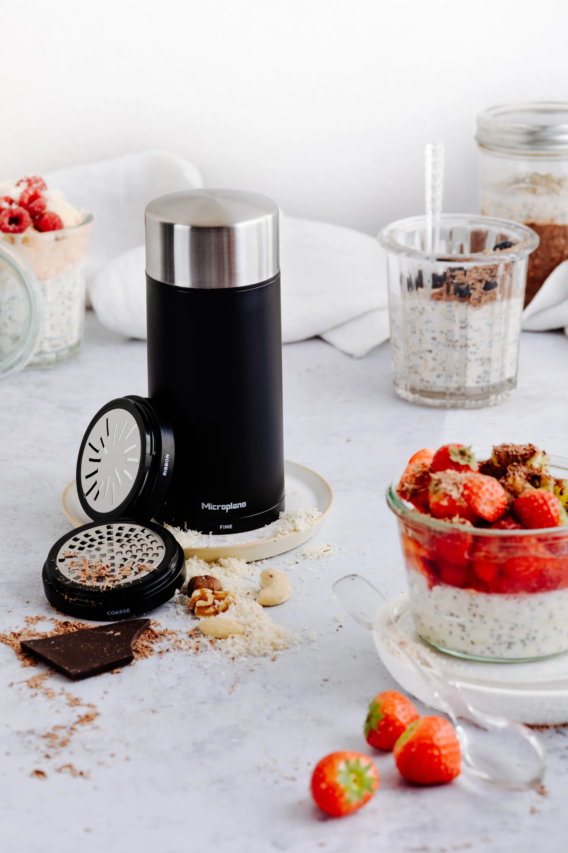 Speciality 3-i-1 universal kværn 18,5 cm, Black Microplane