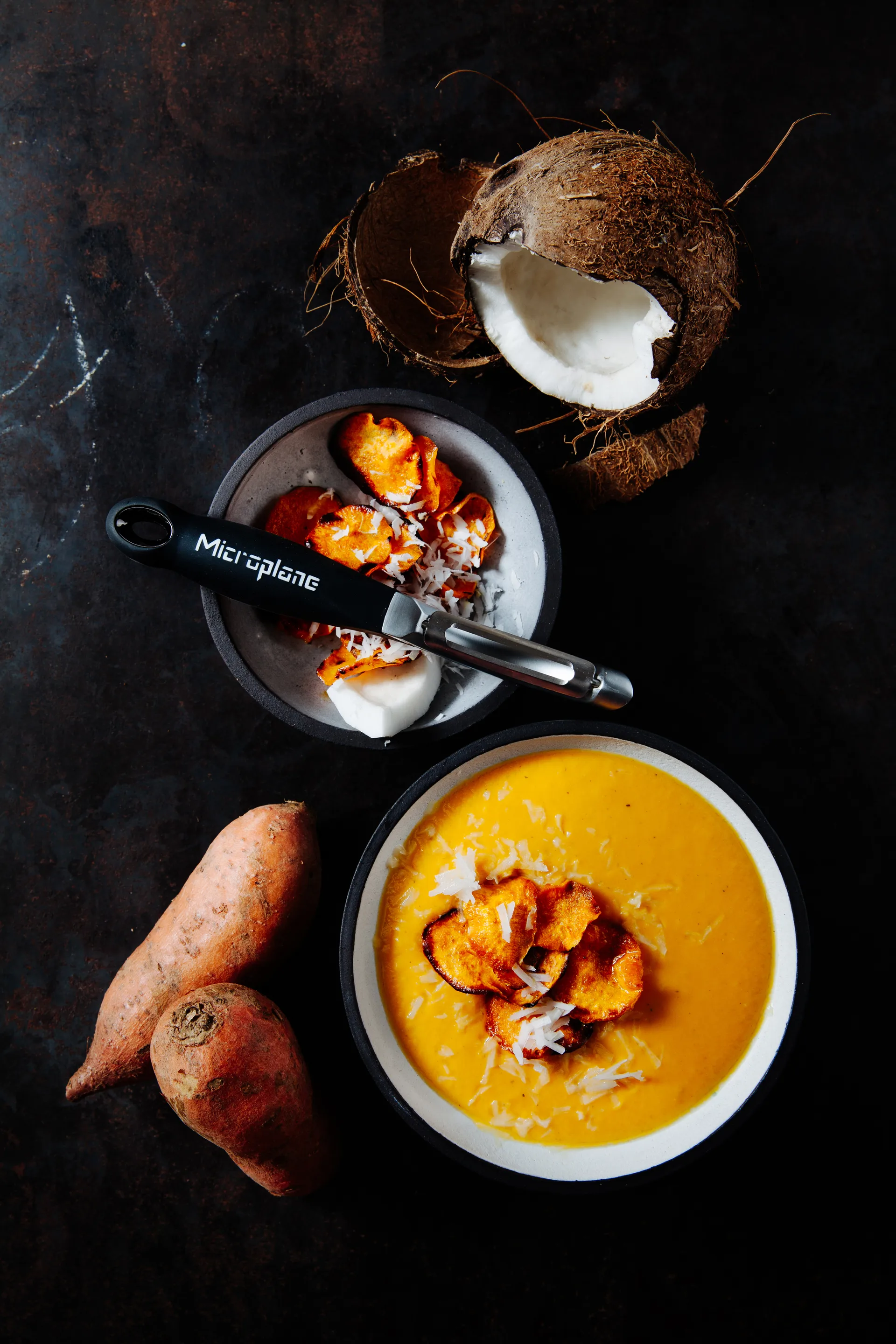 Speciality Professional kartoffelskræller 18,5 cm, Black Microplane