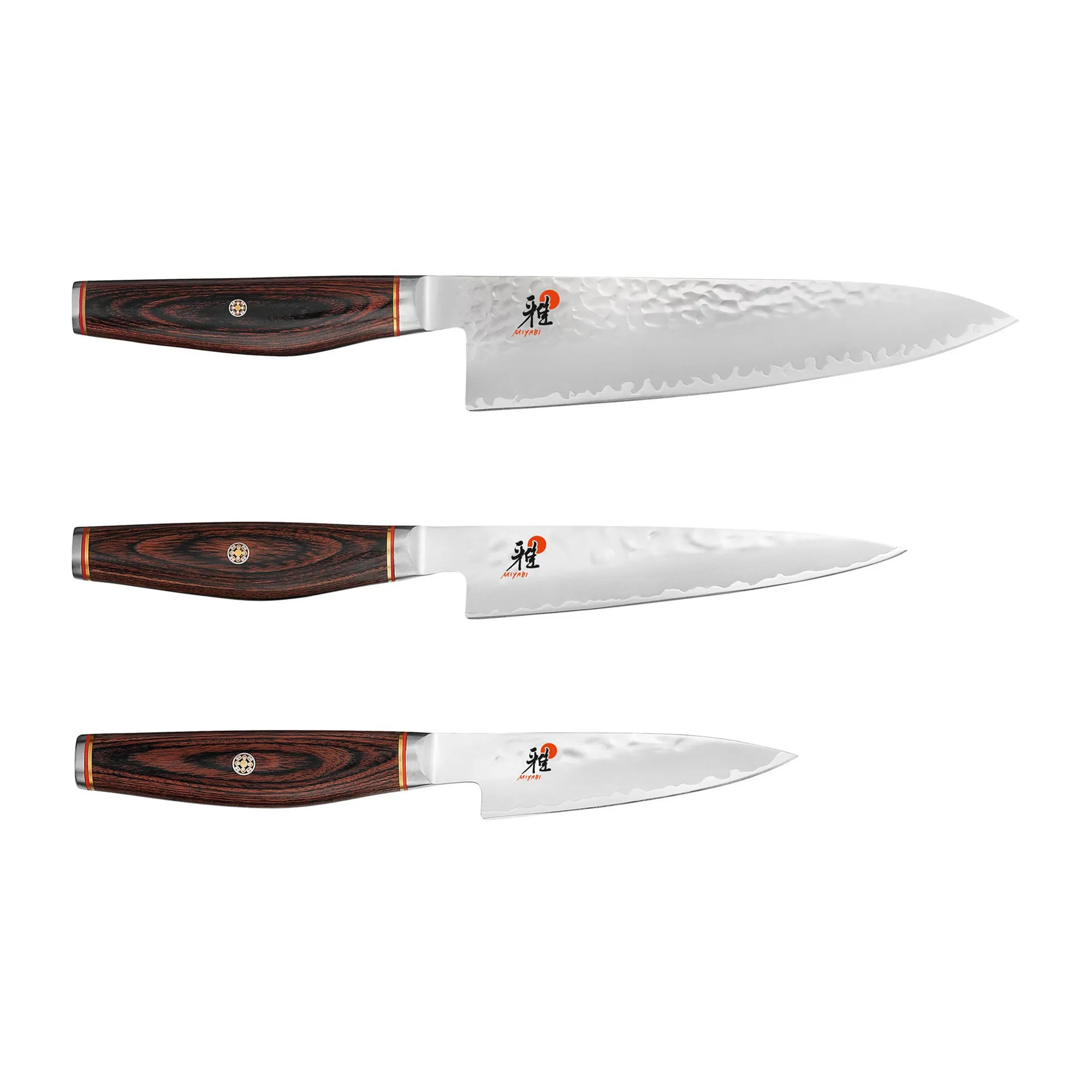 Miyabi Artisan 6000MCT knivsæt 3 dele, Træ Miyabi