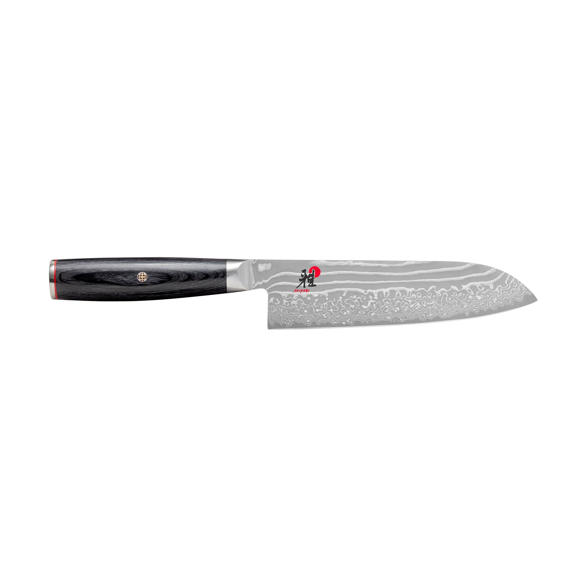 Raw 5000FCD santokukniv 18 cm, Damaskus-svart Miyabi