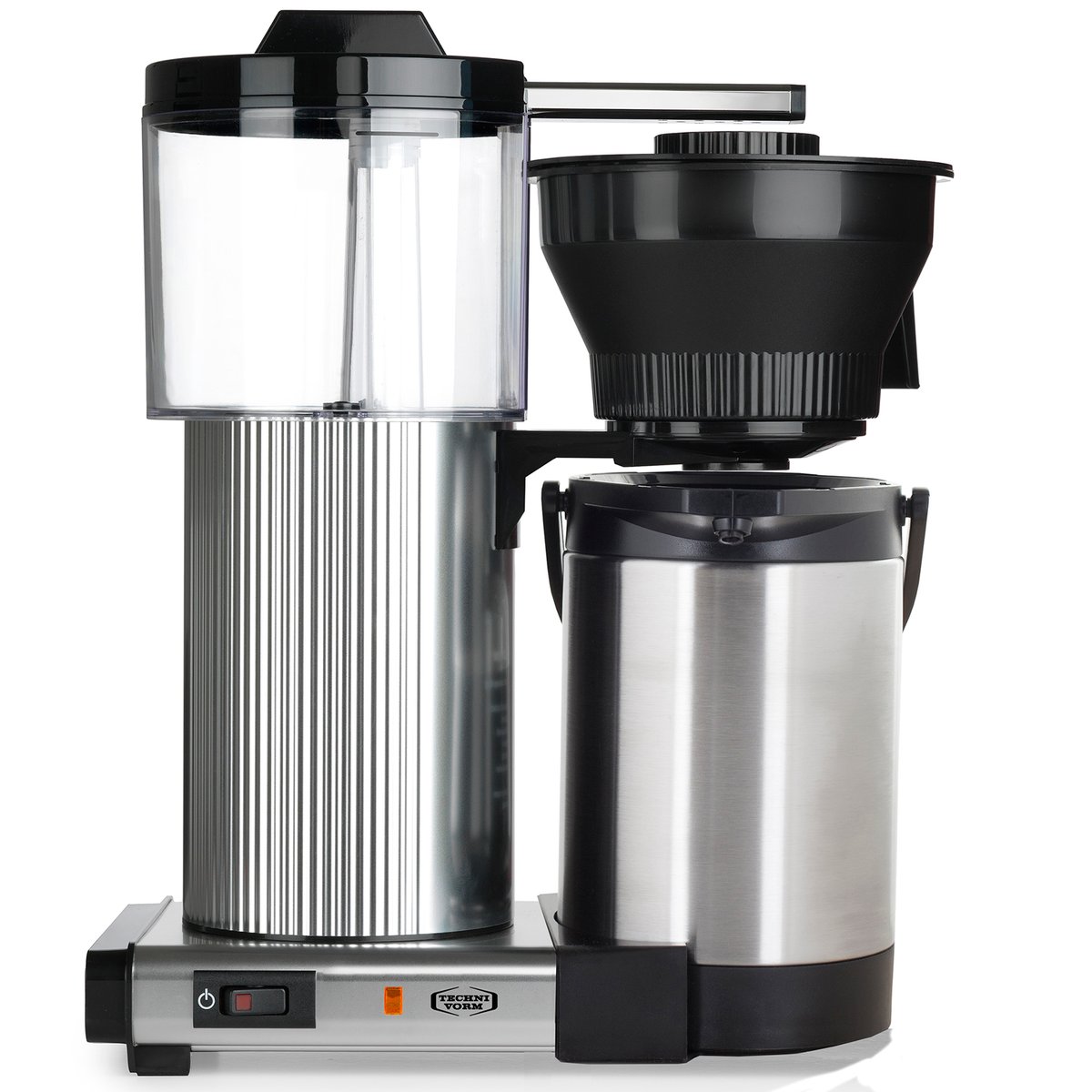 Moccamaster CDT Grand kaffemaskine med Termokande 1,8 L Polished Silver