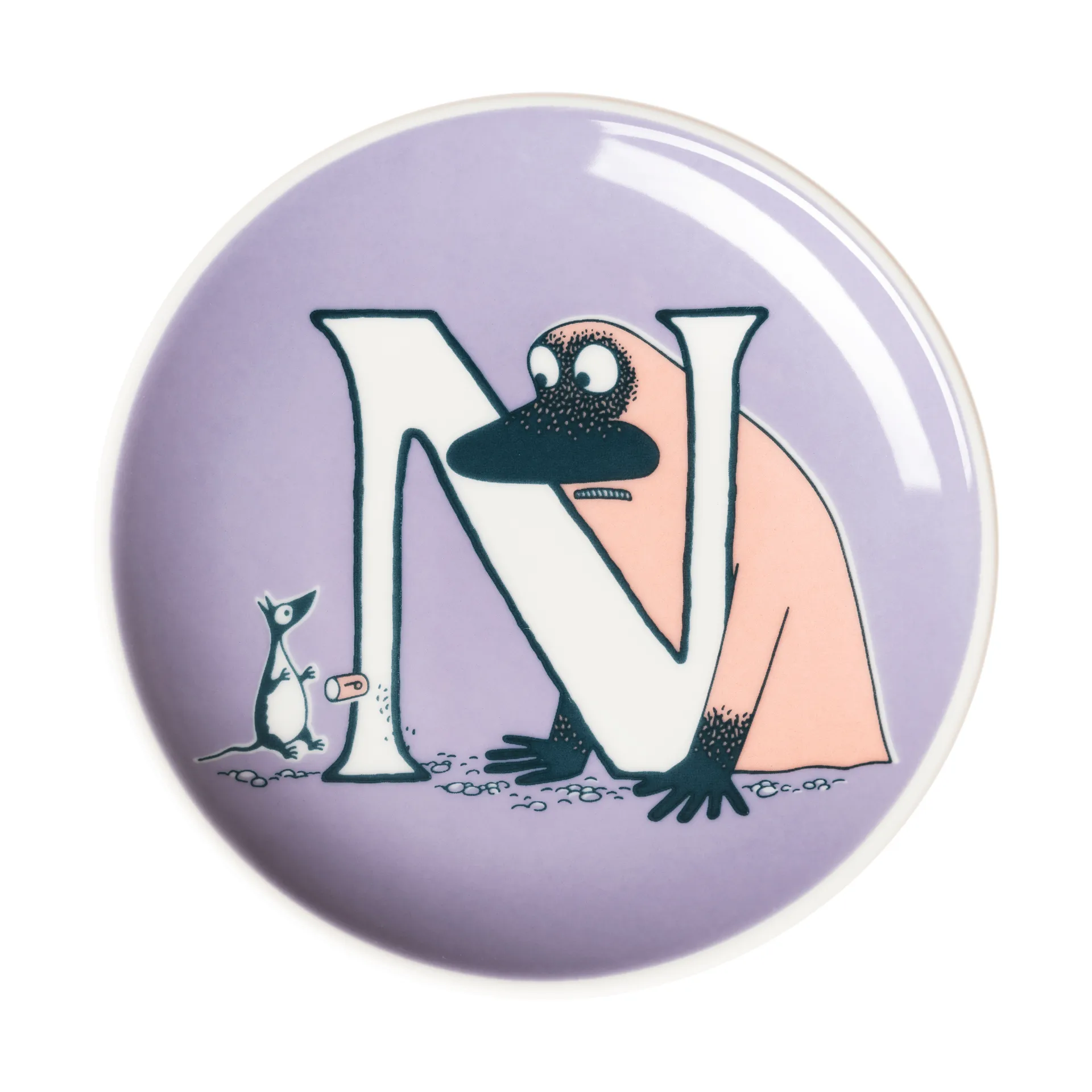 Moomin Arabia ABC Mumi minitallerken N, 10,5 cm