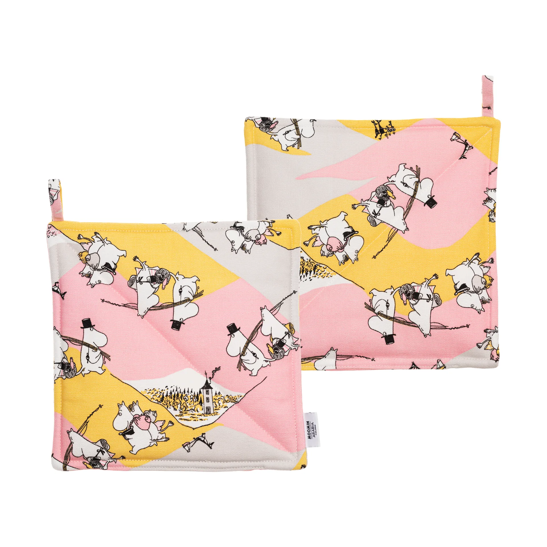 Family Time mumin grydelap 2-pak, 22x22 cm Moomin Arabia