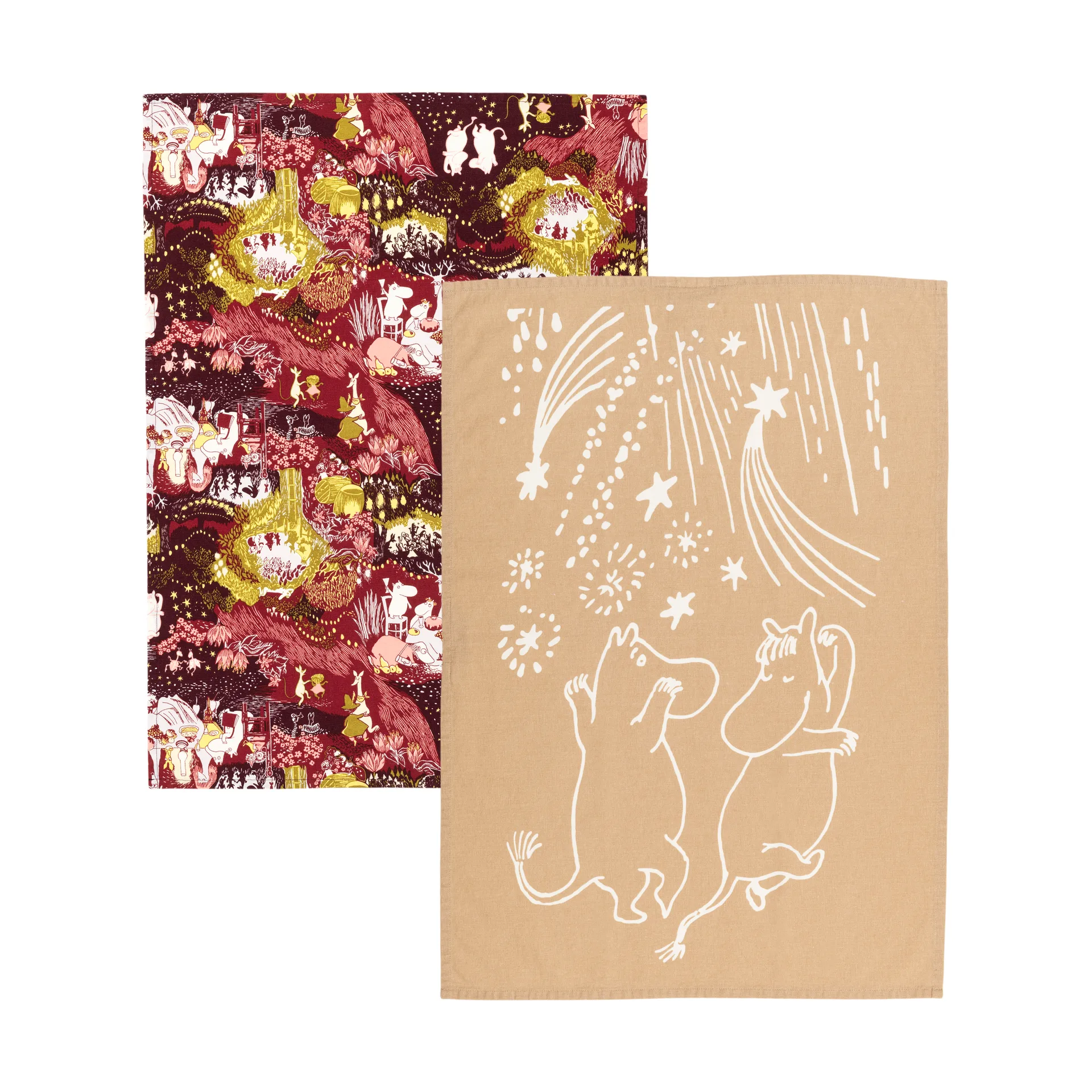 Festlige stunder mumi køkkenhåndklæde 2 dele, 50x70 cm Moomin Arabia