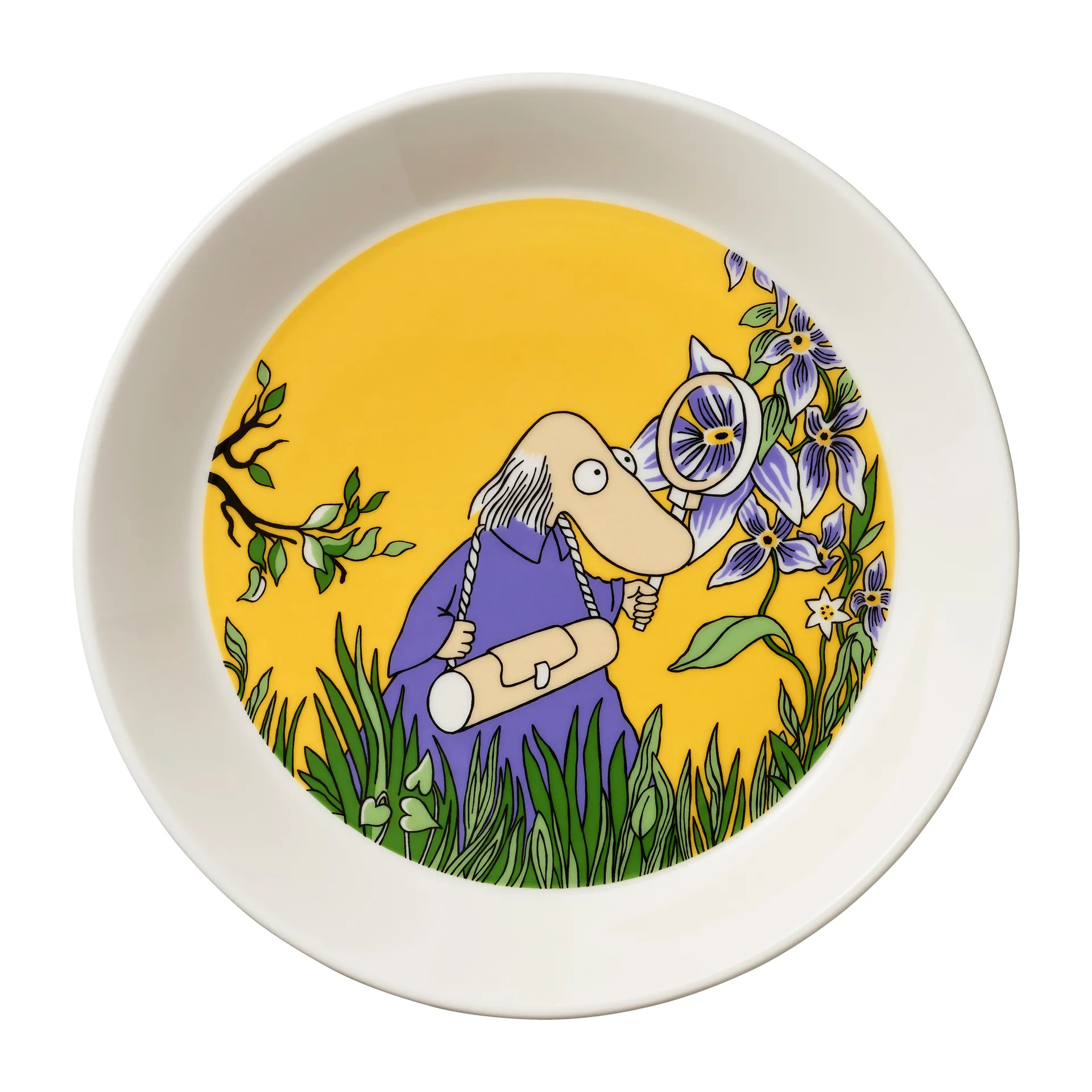 Hemulen Mumi tallerken Ø19 cm, Gul Moomin Arabia