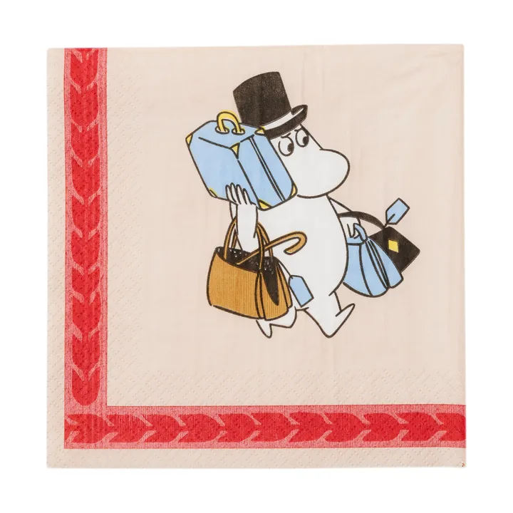 Klar til semester Mumi papirserviet 33 cm - 20-pak - Moomin Arabia