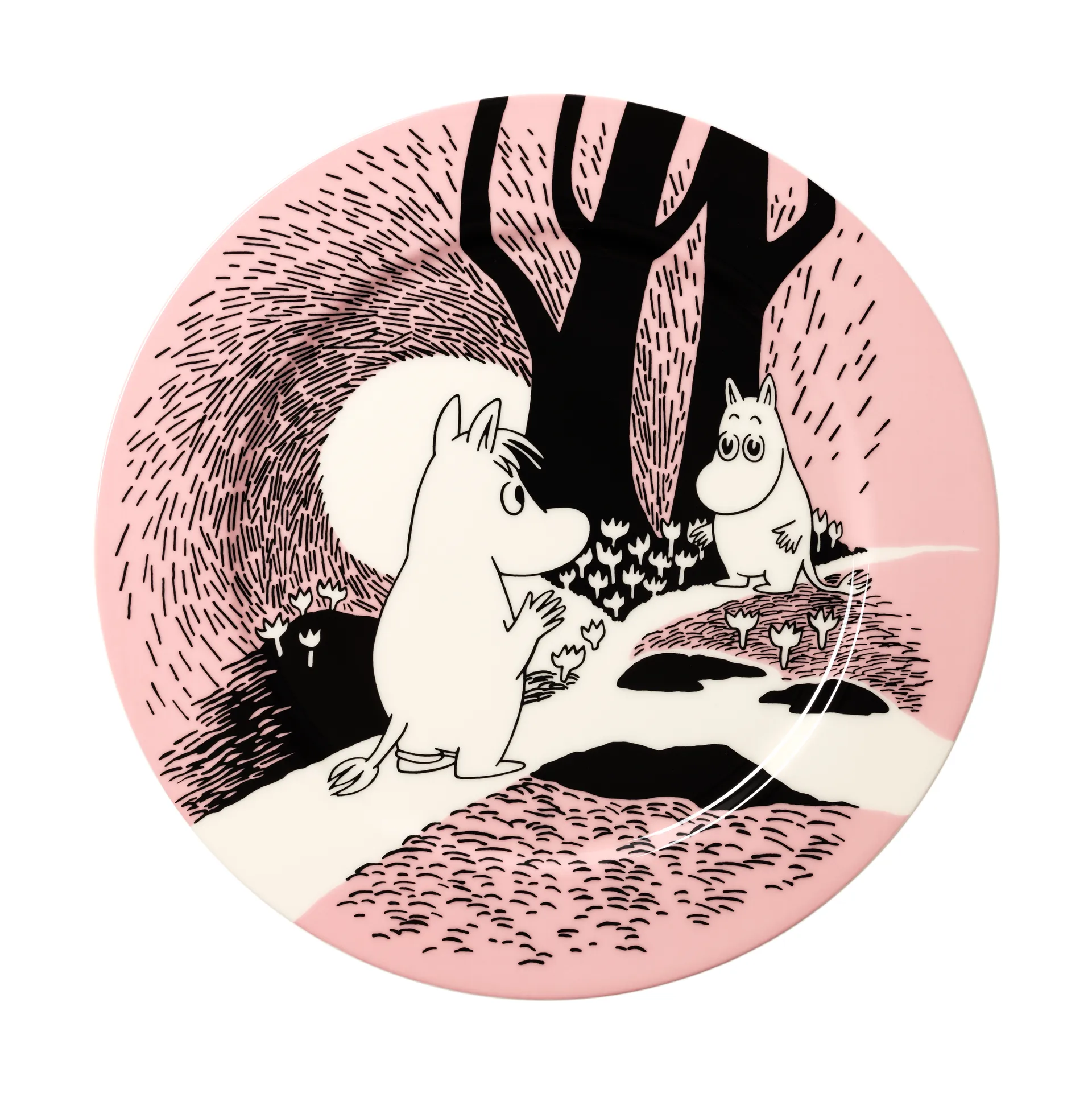 Kærlighed 30 år Mumin serveringstallerken, Ø30 cm Moomin Arabia