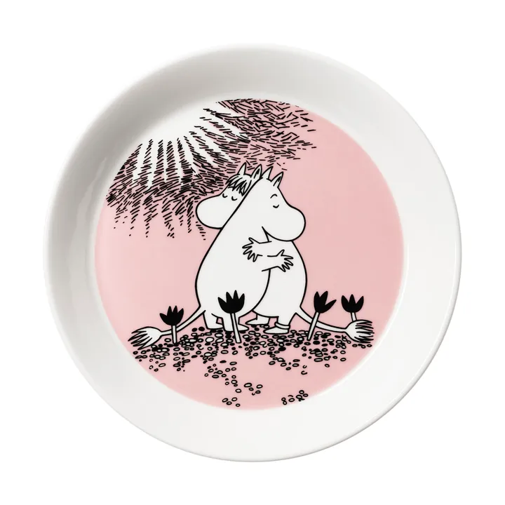 Kærlighed 30 år Mumitallerken - Ø19 cm - Moomin Arabia