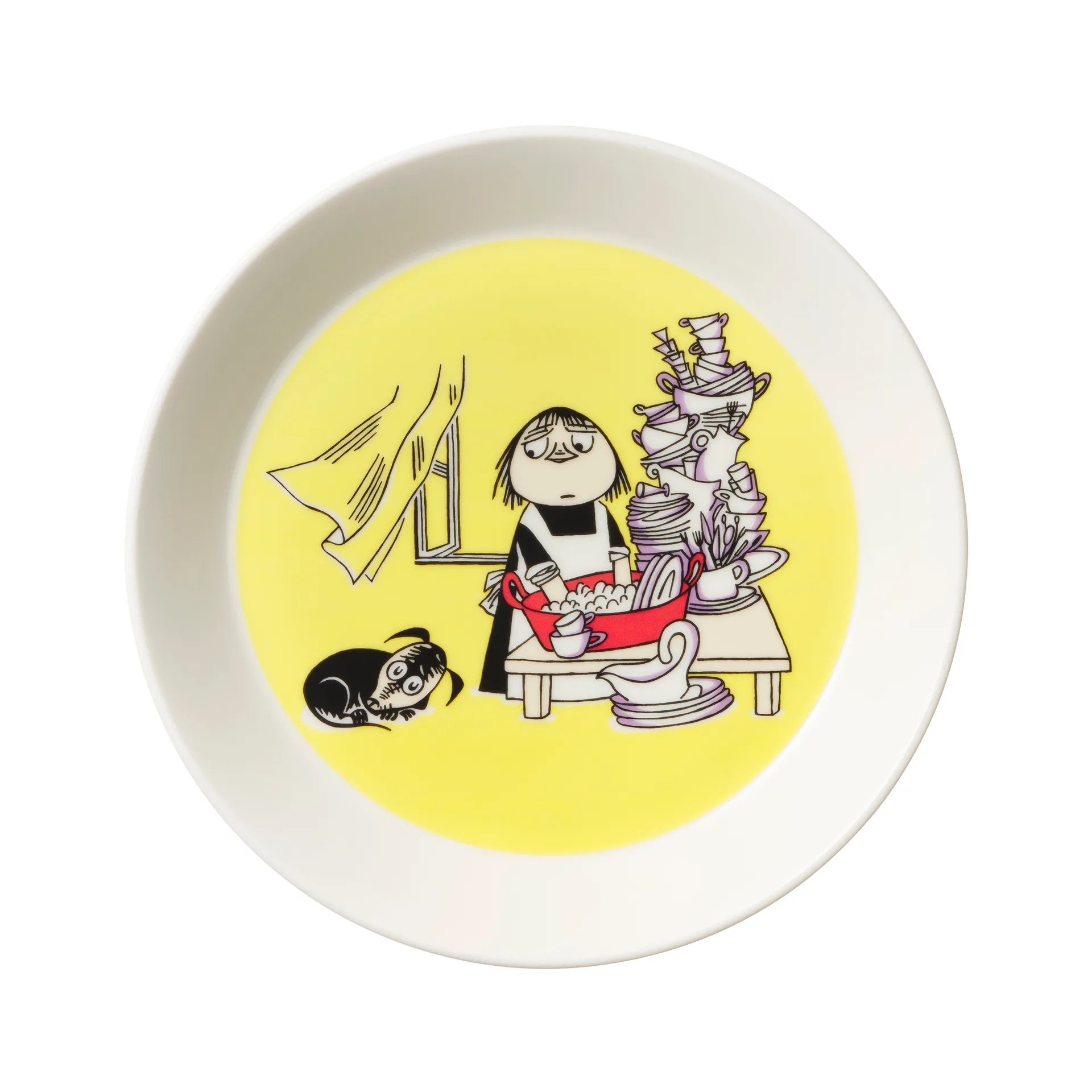 Misabel Mumitallerken gul, gul Moomin Arabia
