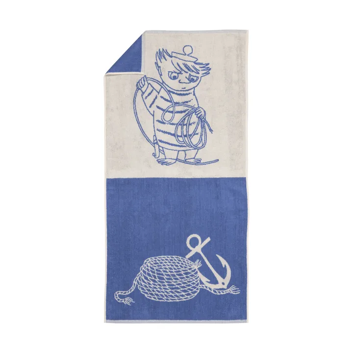 Mumi badehåndklæde 70x140 cm - Too-ticky, blå - Moomin Arabia