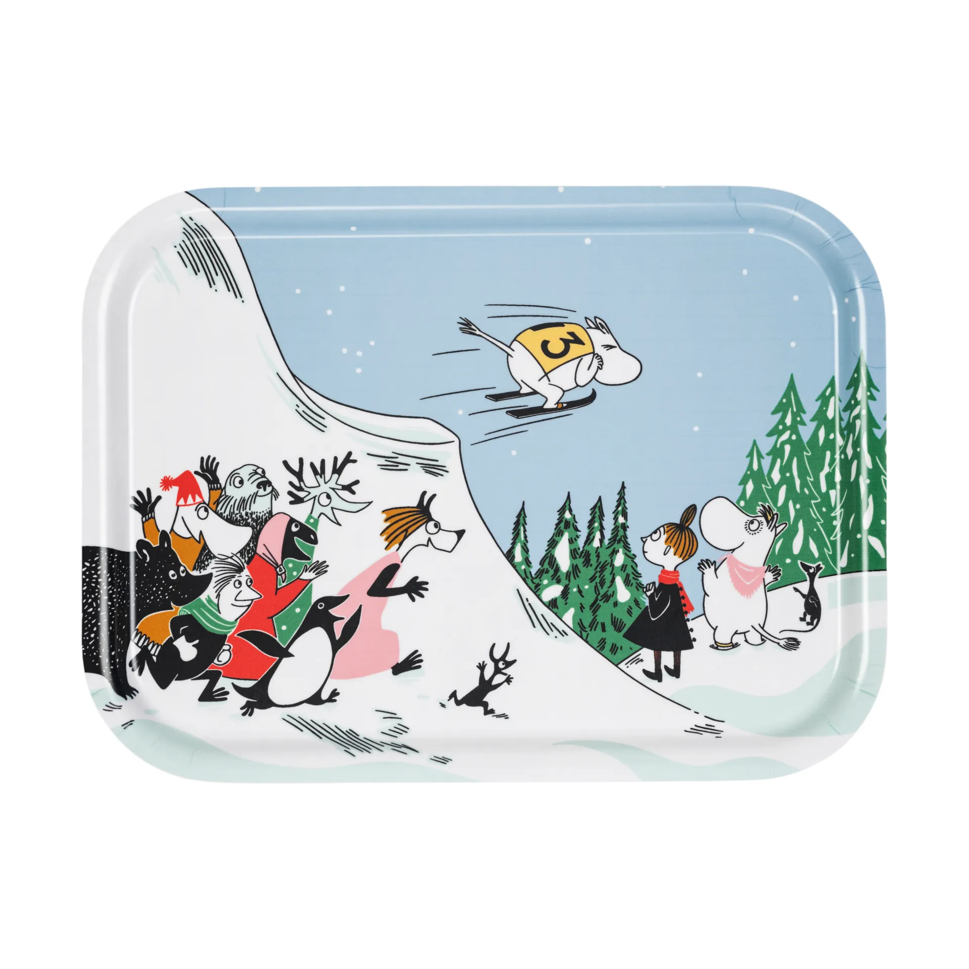 Mumi bakke 27x20 cm, Ski jumping Moomin Arabia