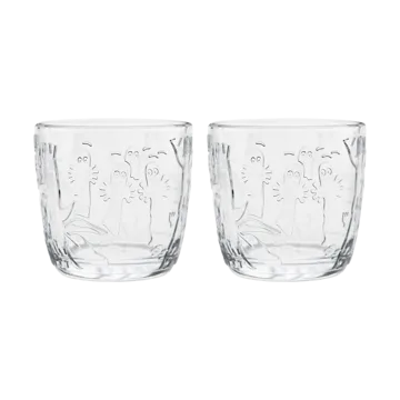 Mumi drikkeglas 28 cl 2-pak - Klar - Moomin Arabia
