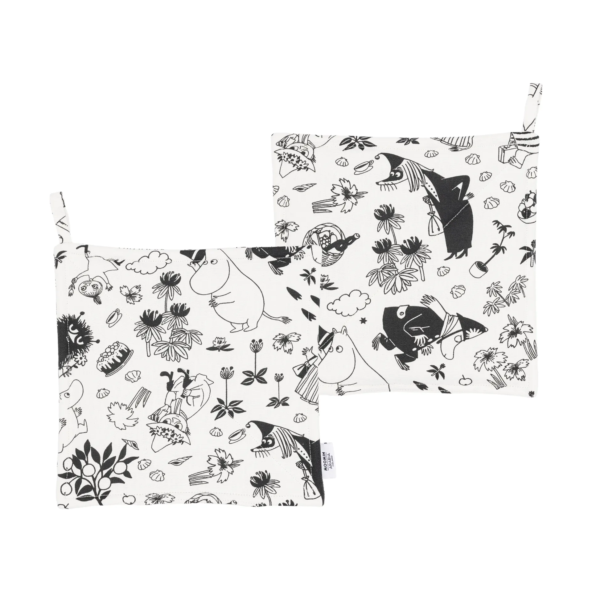 Mumi grydelap 22x26 cm 2-pak, Off-white Moomin Arabia