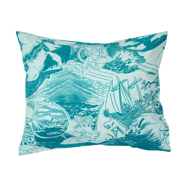 Mumi pudebetræk 50x60 cm - Sejlads - Moomin Arabia