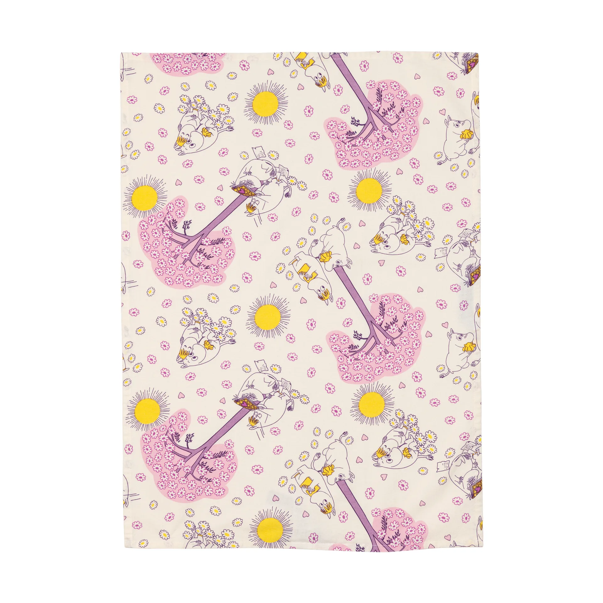 Mumi viskestykke 50x70 cm 2 dele, Forelskede Moomin Arabia