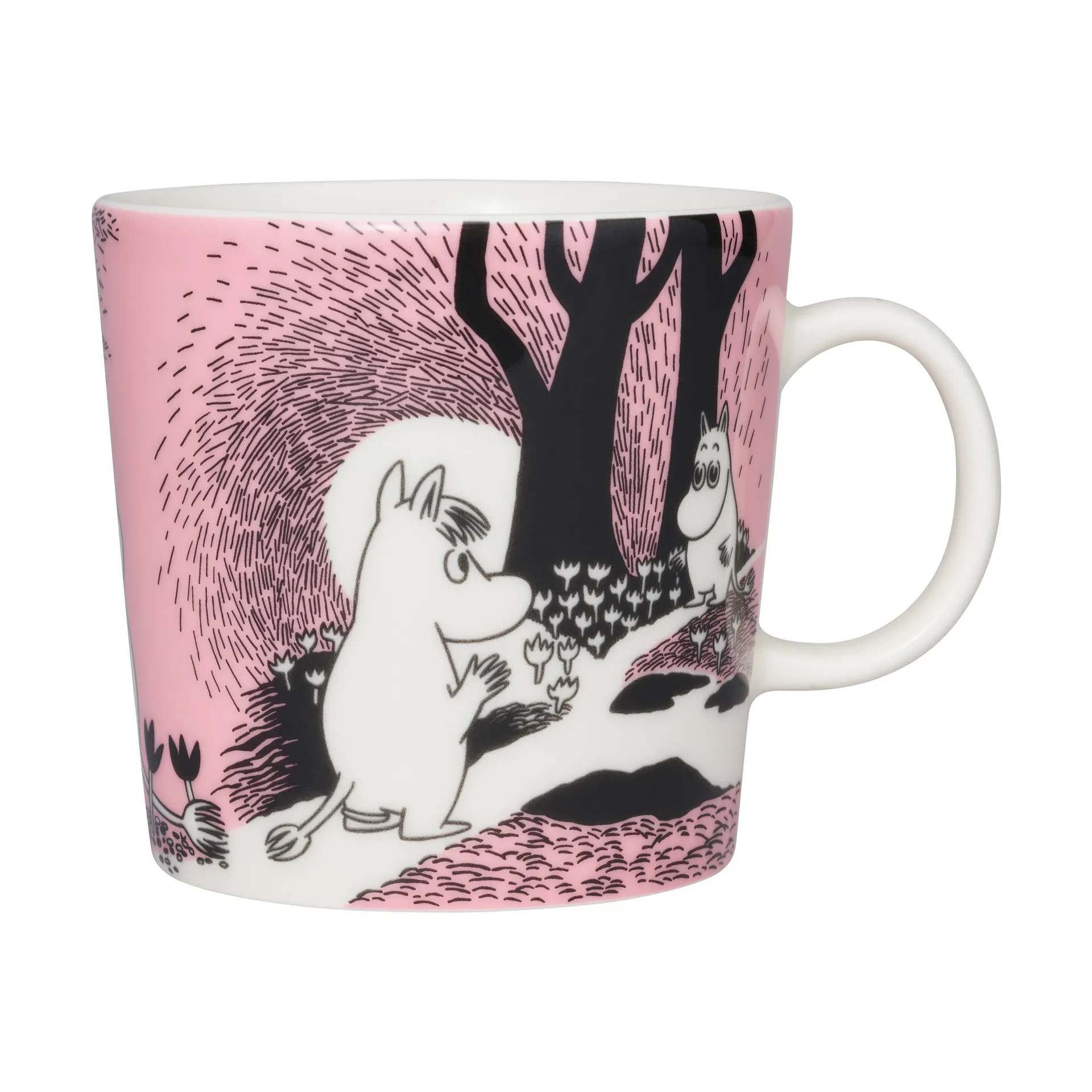 Mumikrus, Kærlighed 40 cl, Lyserød Moomin Arabia