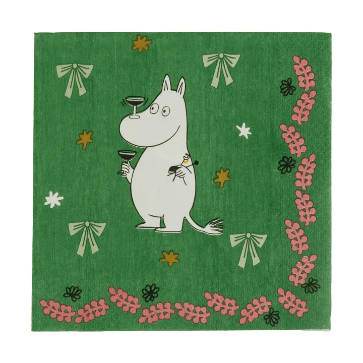 Mumin papirserviet - Kærlighedsgave, 33x33 cm, 20-pak - Moomin Arabia