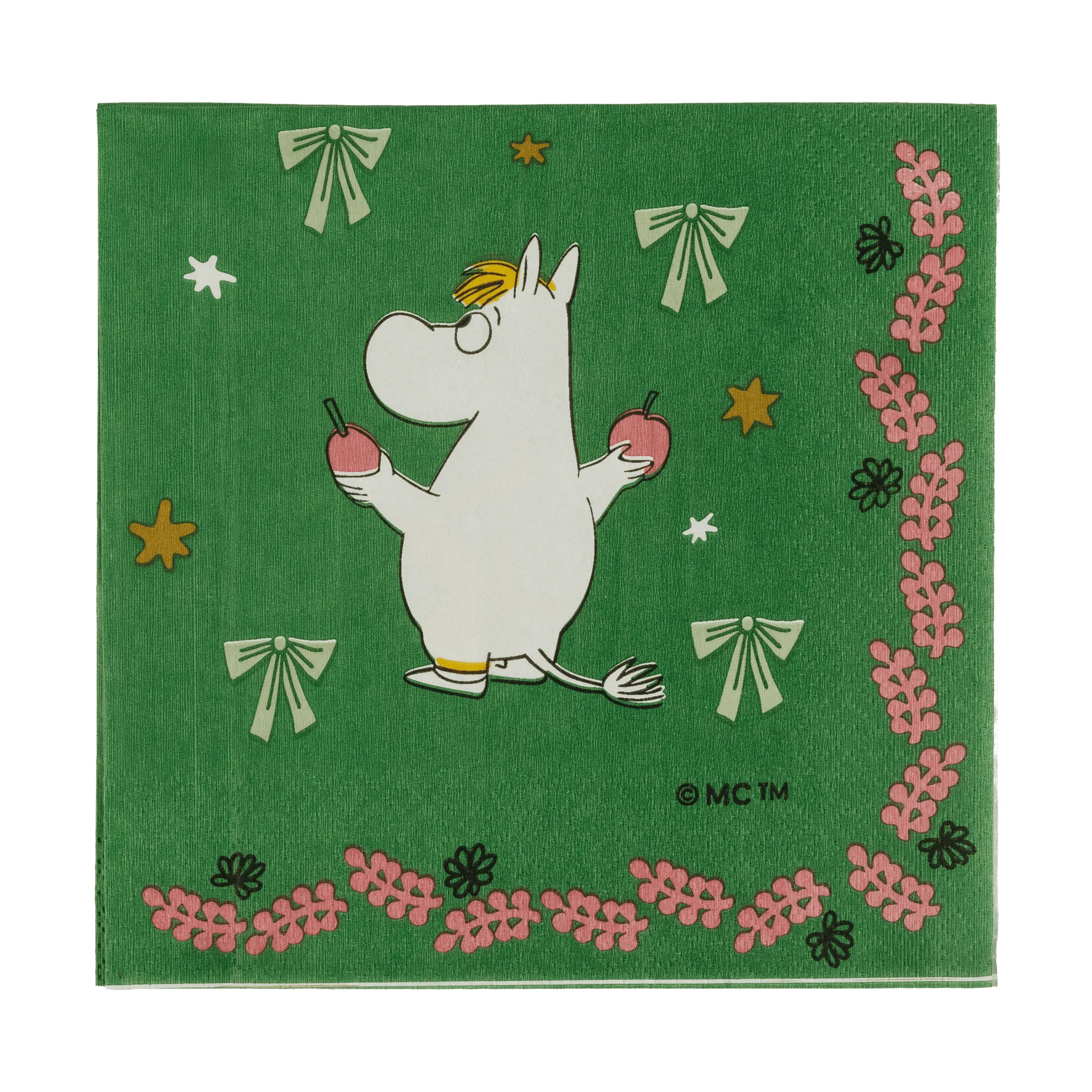 Mumin papirserviet, Kærlighedsgave, 33x33 cm, 20-pak Moomin Arabia