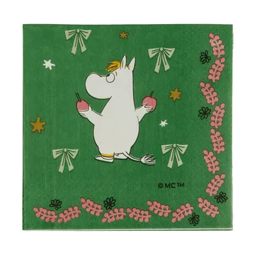 Mumin papirserviet - Kærlighedsgave, 33x33 cm, 20-pak - Moomin Arabia