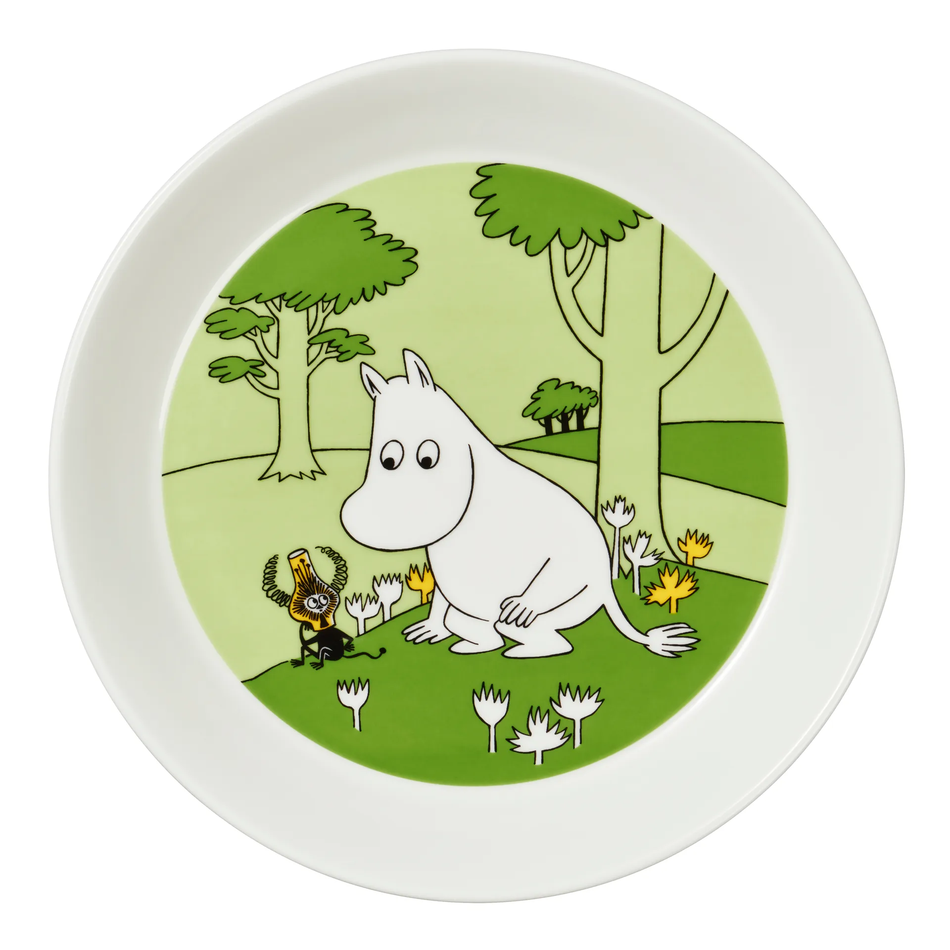Mumitrolden tallerken, Græsgrøn Moomin Arabia