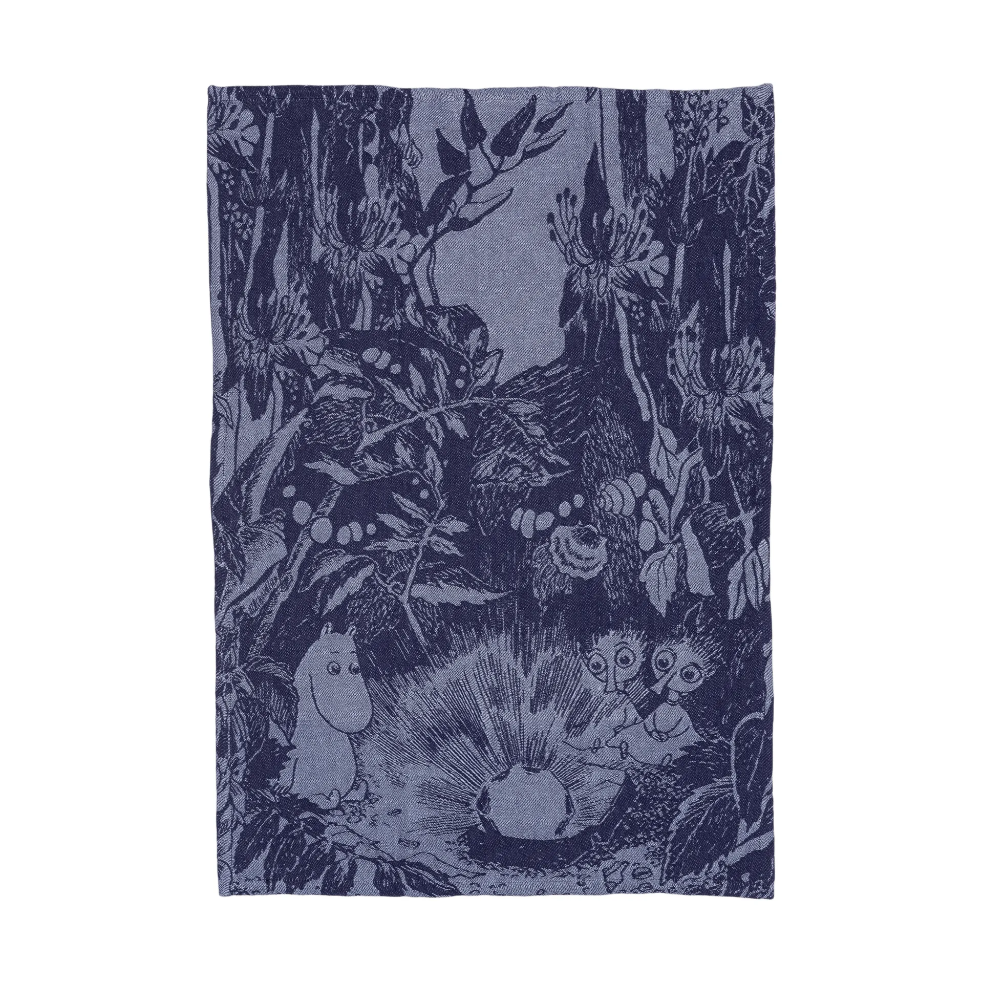 Mystikens skog Mumin viskestykke, Blå, 45x66 cm Moomin Arabia