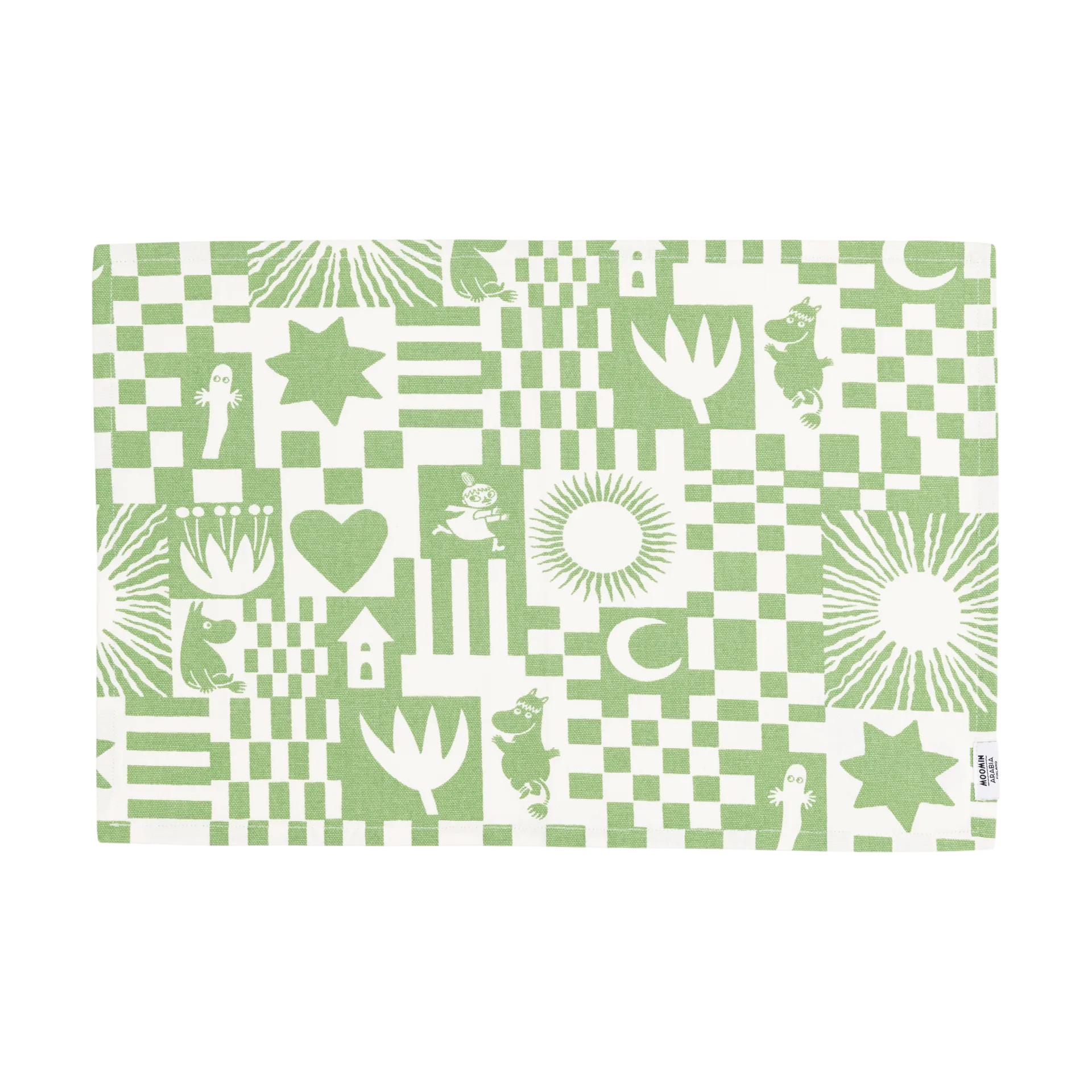 Party mumi dækkeserviet 31x46 cm, Grøn Moomin Arabia
