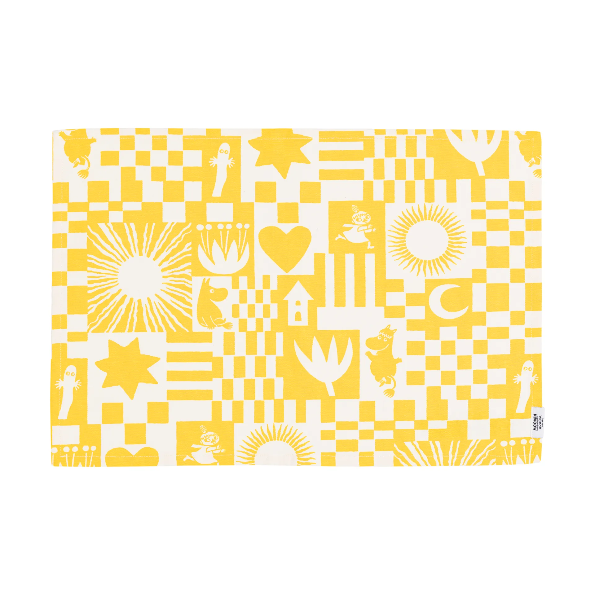 Party mumi dækkeserviet 31x46 cm, Gul Moomin Arabia
