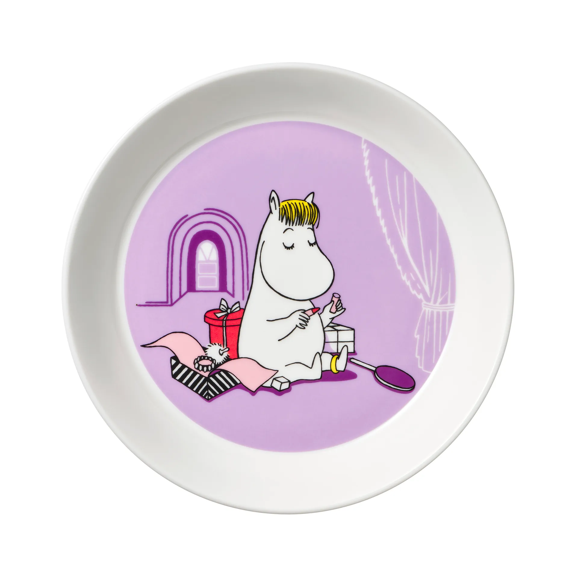 Snorkfrøken Mumitallerken lilla, lilla Moomin Arabia
