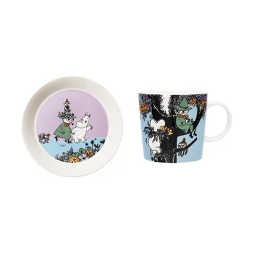 Vänner för alltid Mumitrold krus & tallerken - 2 dele - Moomin Arabia