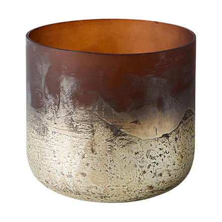 MUUBS Lana vase Ø14×14 cm Brown-gold
