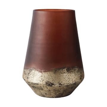 Lana vase Ø18x26 cm - Brown-gold - MUUBS