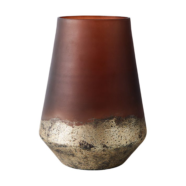 MUUBS Lana vase Ø18×26 cm Brown-gold