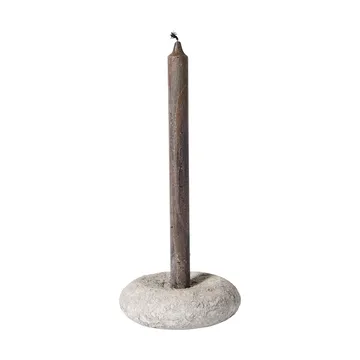 Luna lysestage - Grey, Ø13×4,8 cm - MUUBS