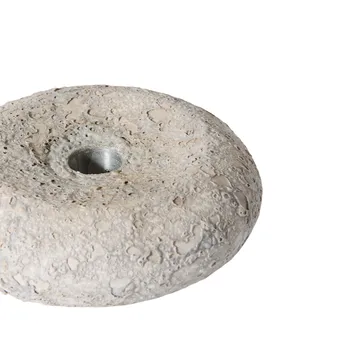 Luna lysestage - Grey, Ø13×4,8 cm - MUUBS