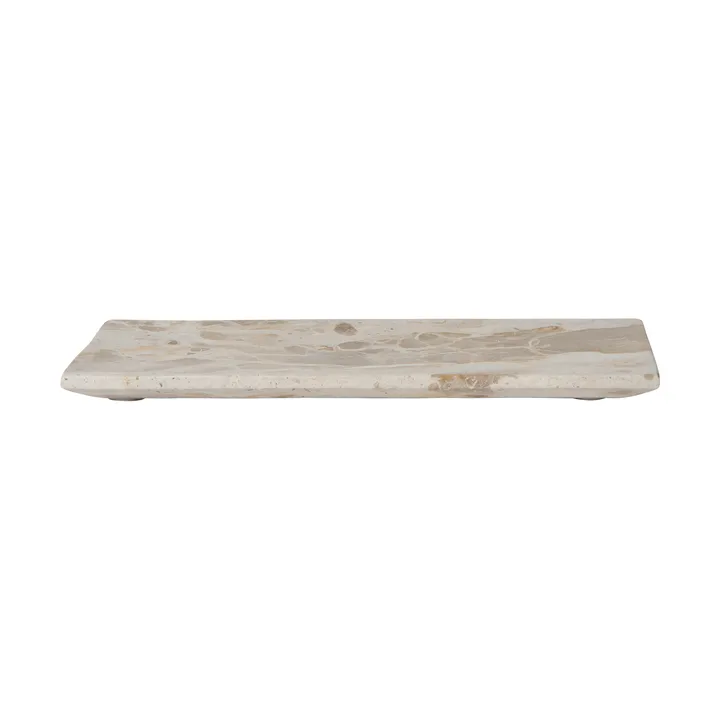 Vita dekorationsbakke - Seashell, 30x12 cm - MUUBS