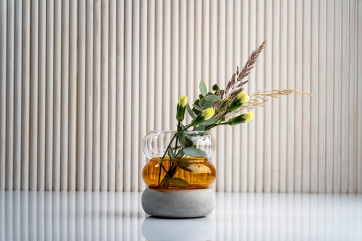 Bagel vase/fyrfadsstage 12 cm, Amber Muurla