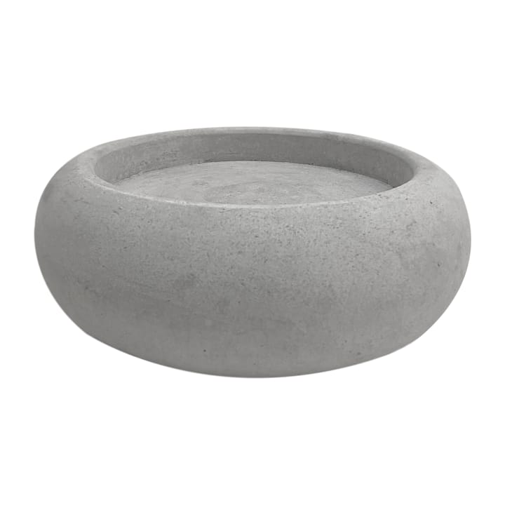 Bagel vase/fyrfadsstage 22 cm, Grå Muurla