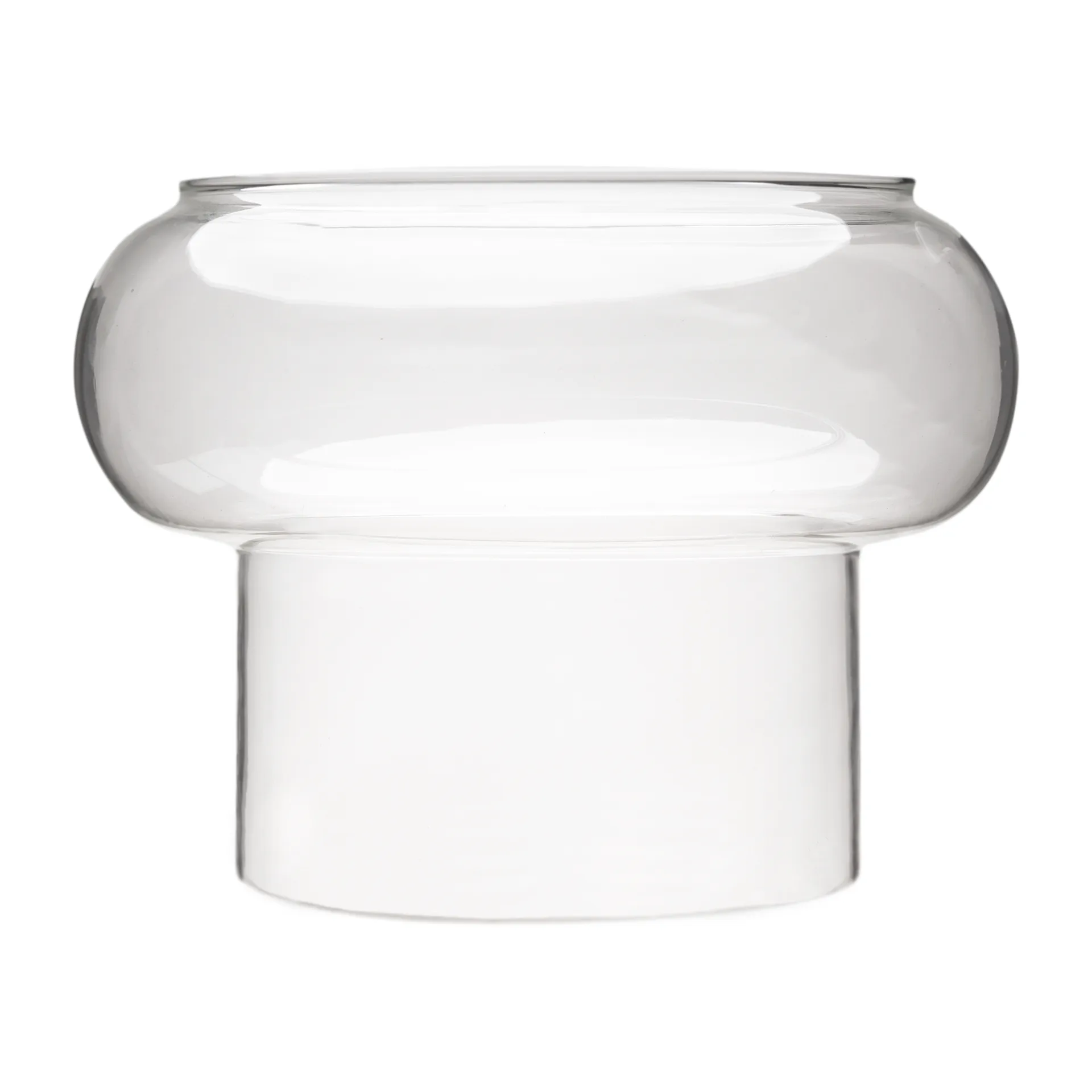 Bagel vase/fyrfadsstage 22 cm, Grå Muurla