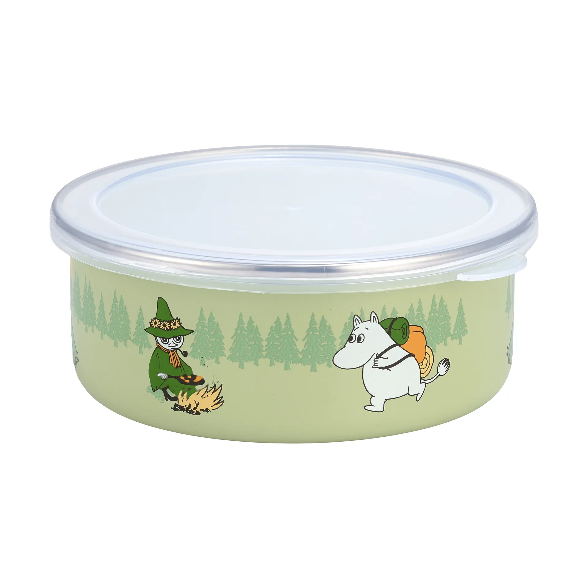 Campers Mumin emaljedåse med låg, 0,8 L Muurla