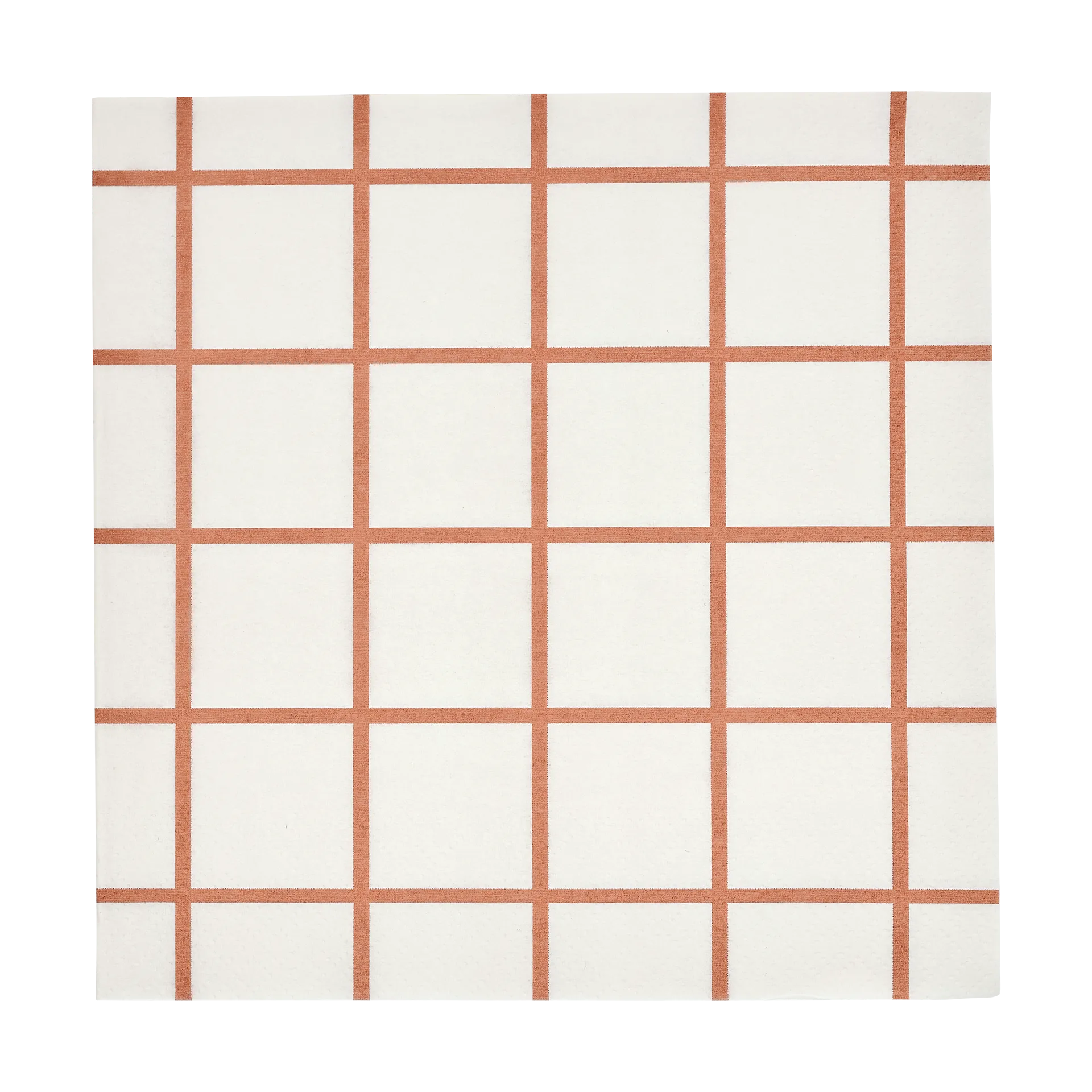 Check & Stripes papirserviet 33x33 cm 20-pak, Beige Muurla