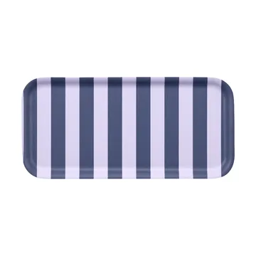 Checks & Stripes bakke 13x27 cm - Lilac-blue - Muurla