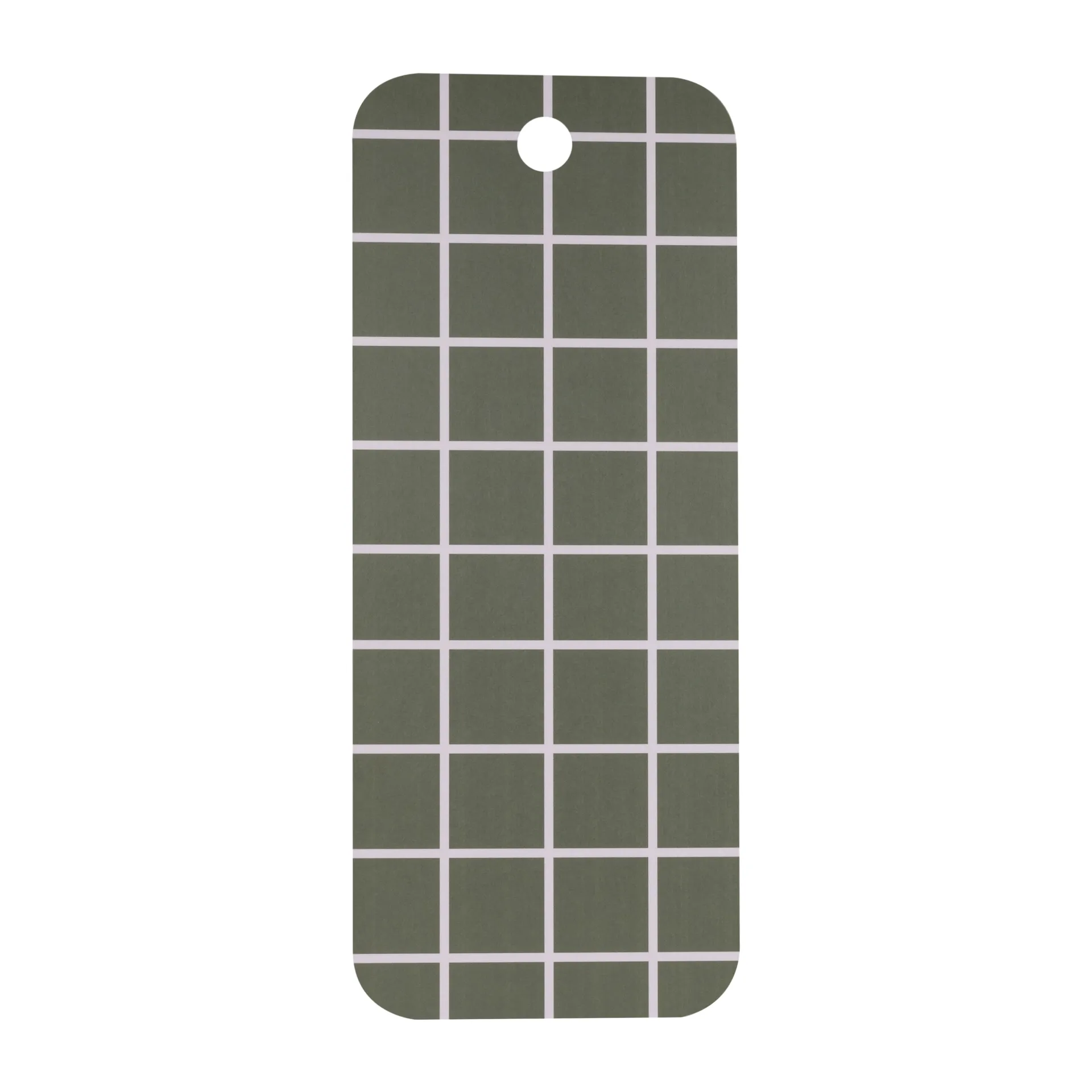 Checks & Stripes bakke 18x44 cm, Green/Beige Muurla