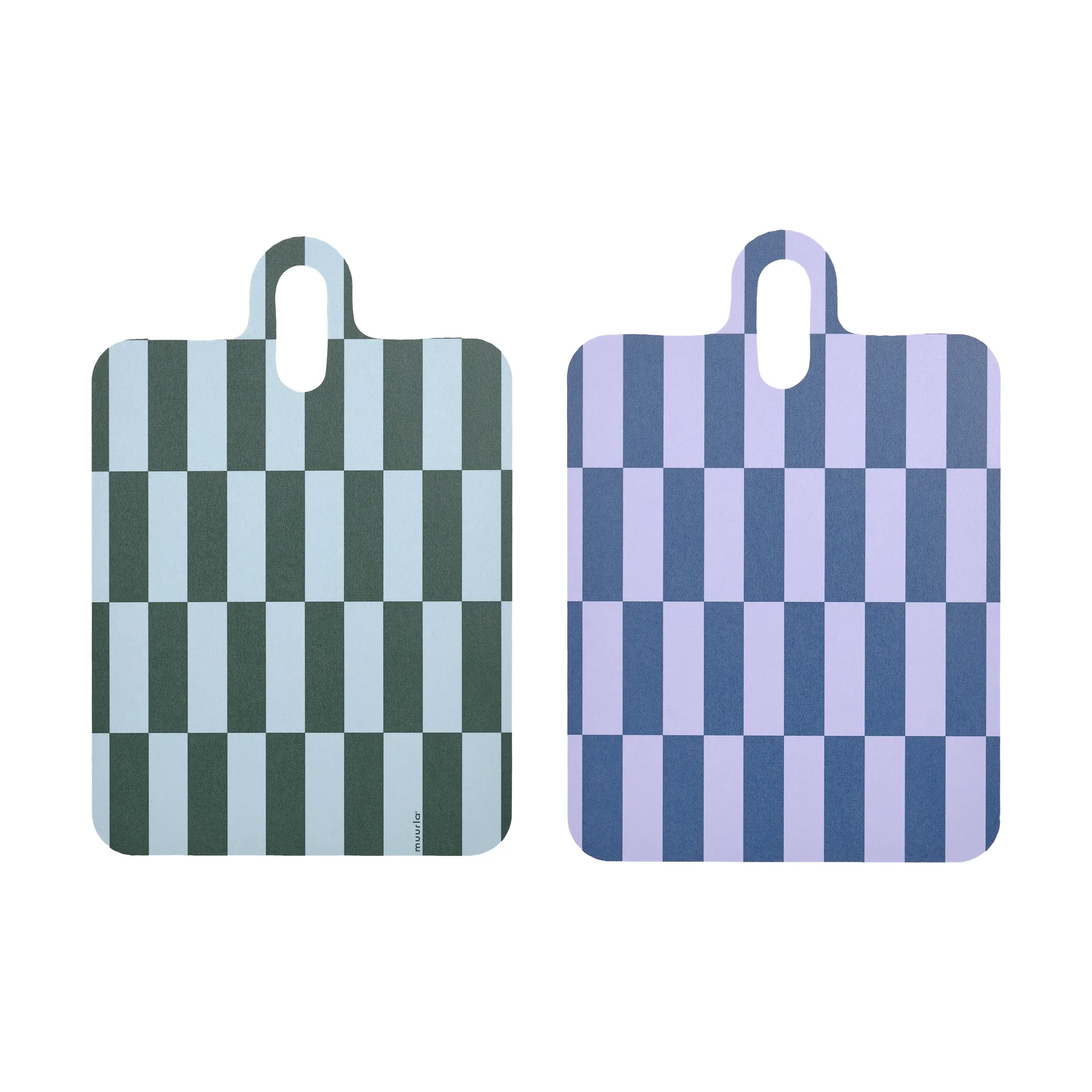 Checks & Stripes bakke 21x31 cm, Lilac-blue-green Muurla