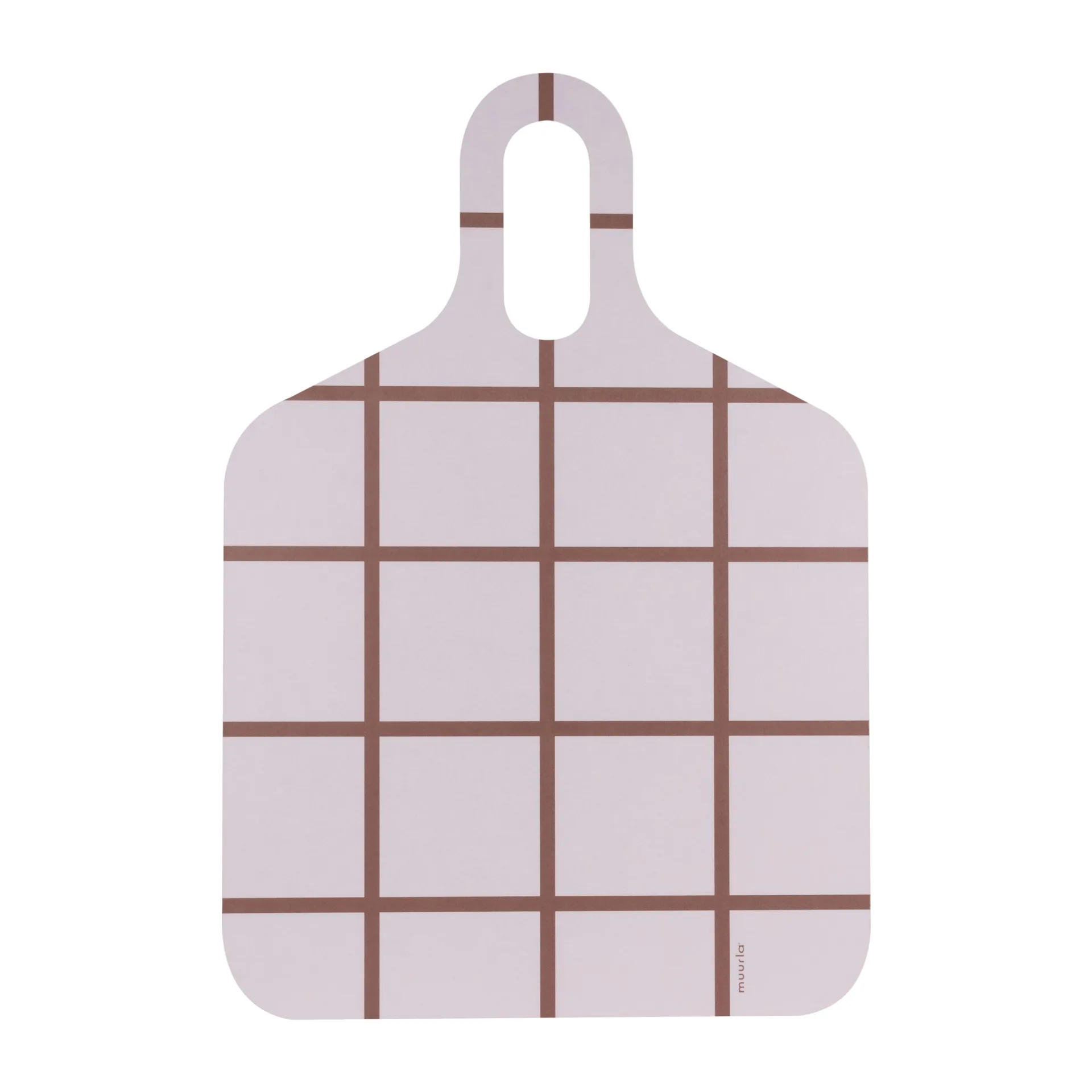Checks & Stripes bakke 30x44 cm, Brown/Beige Muurla