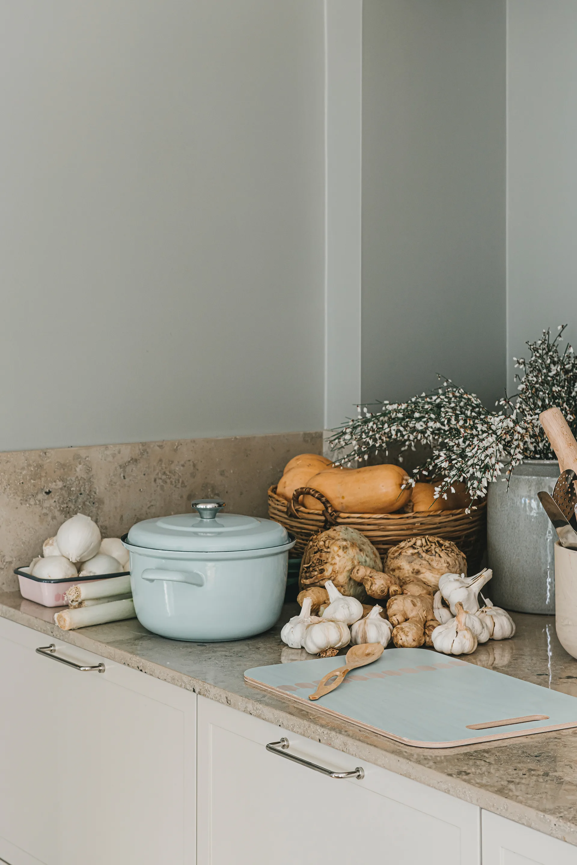 Chop & Serve Vappu bakke 30x44 cm, Birk/Grøn Muurla