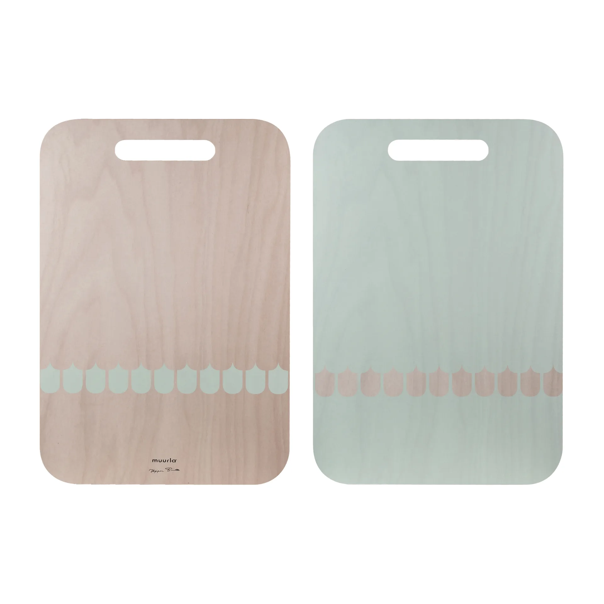 Chop & Serve Vappu bakke 30x44 cm, Birk/Grøn Muurla