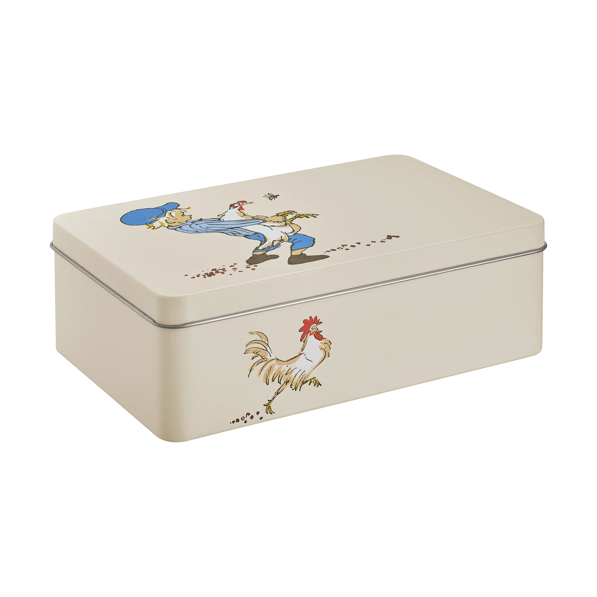 Emil blikdåse 18x12x6 cm, Cluck Cluck Muurla